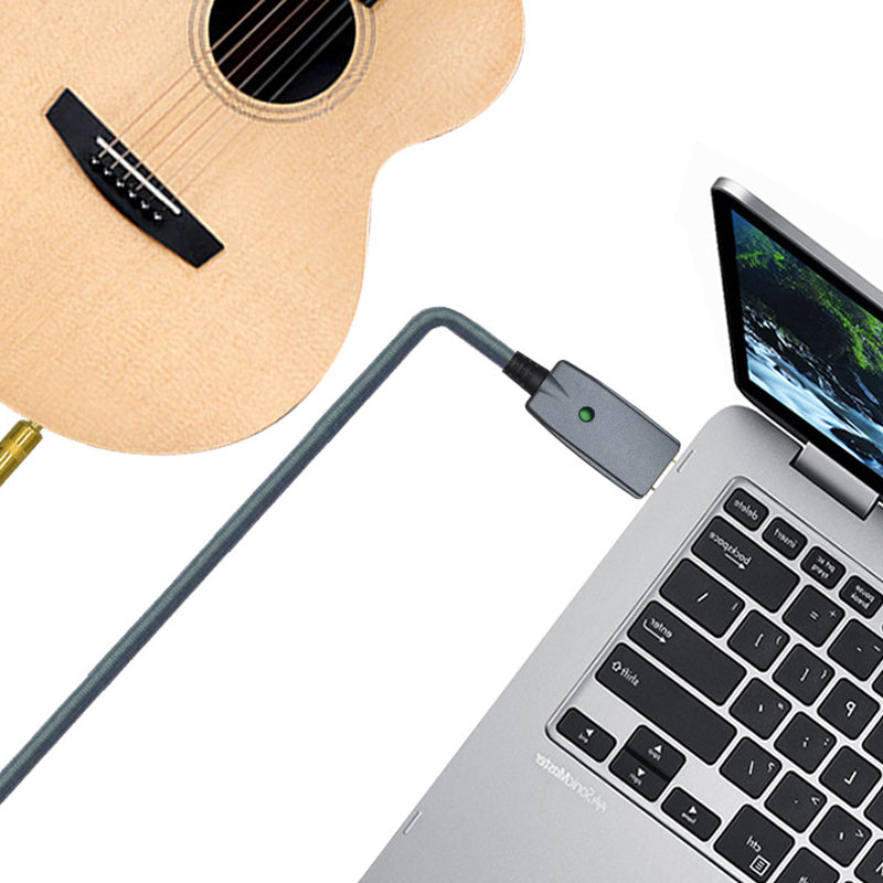 Ordinateur portable USB mâle à 6.35MM Guitar mâle câble d'enregistrement audio