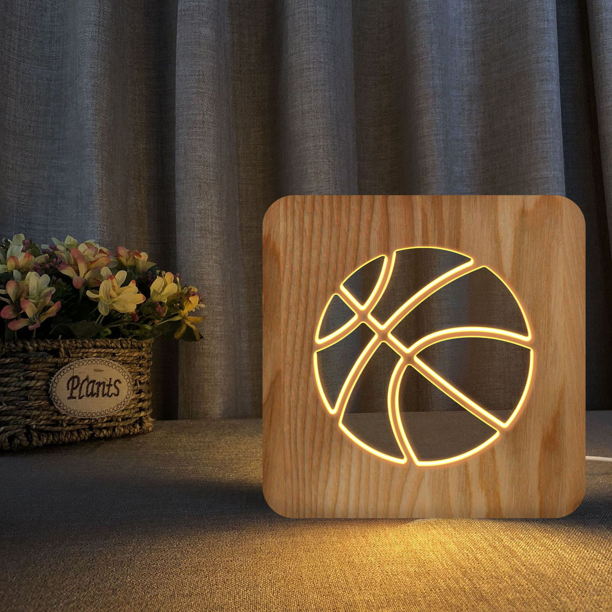 Lampe de nuit de basketball de sport économie d'énergie