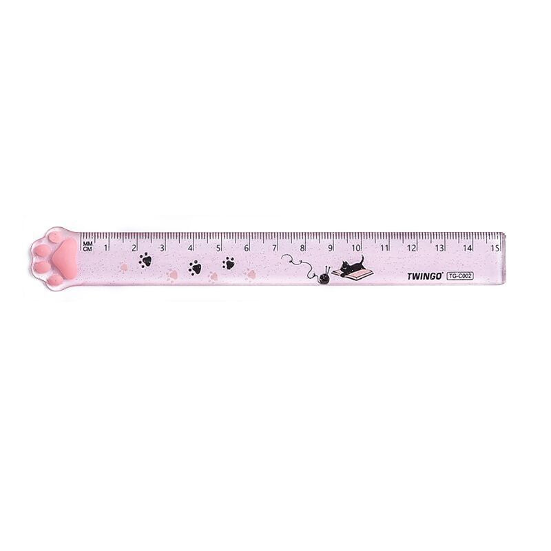 Régulateur de mesure de papeterie créative étudiant Plastique transparent