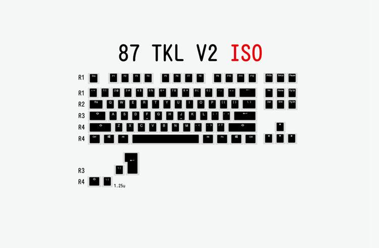 Budino V2 Pbt Doubles Casquette Oem Retroilluminato Par Tastiera MeccanicaBianco Nero Gh60 Po