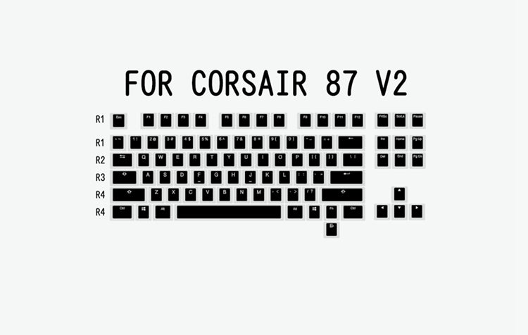 Budino V2 Pbt Doubles Casquette Oem Retroilluminato Par Tastiera MeccanicaBianco Nero Gh60 Po
