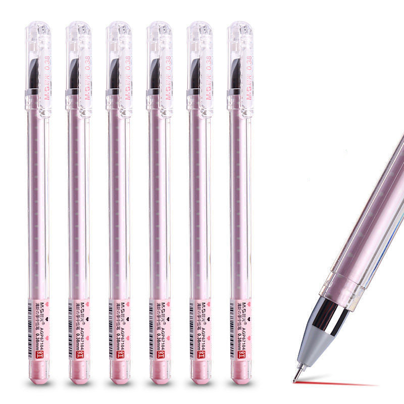 Stylo de signature noir neutre Stylo étudiant utiliser mignon Cartoon petit stylo à seringue fraîche