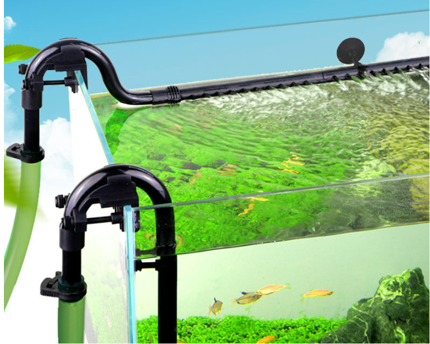 Filtre de réservoir de poisson Entrée et sortie d'eau Barrel Accessoires de douche de pluie