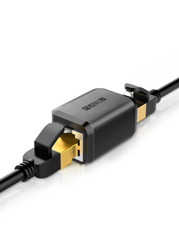 Adaptateur de câble réseau RJ45 Réseau large bande Connecteur de prise à double passage droit