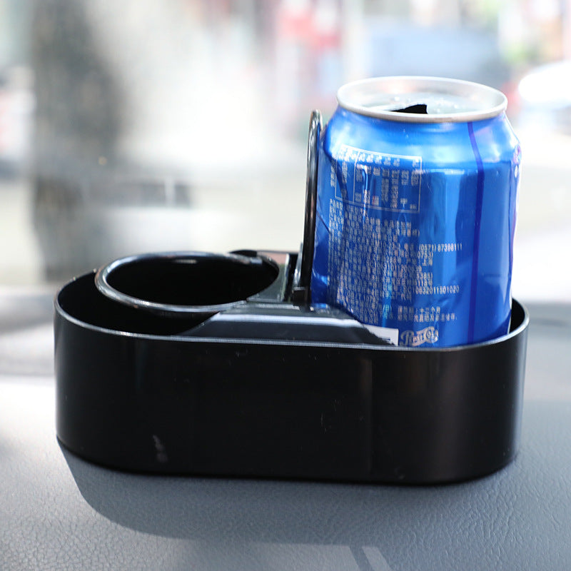 Porte-bouteille portable double trou de voiture