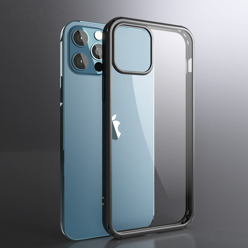 Manche de protection Tpu transparente en cristal à trous fins