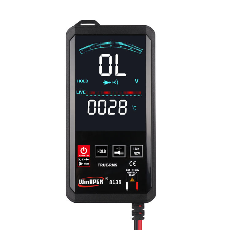 Hanyan 8136 Multimètre numérique intelligent à grande échelle