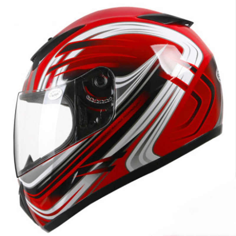 Casque de moto électrique Homme Casque plein visage