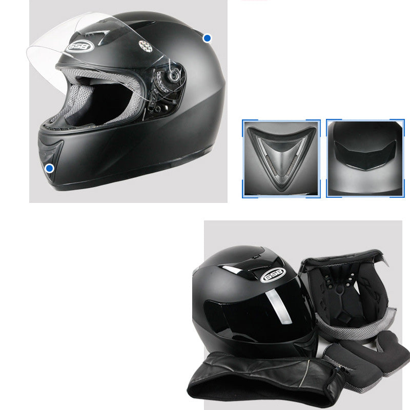 Casque de moto électrique Homme Casque plein visage