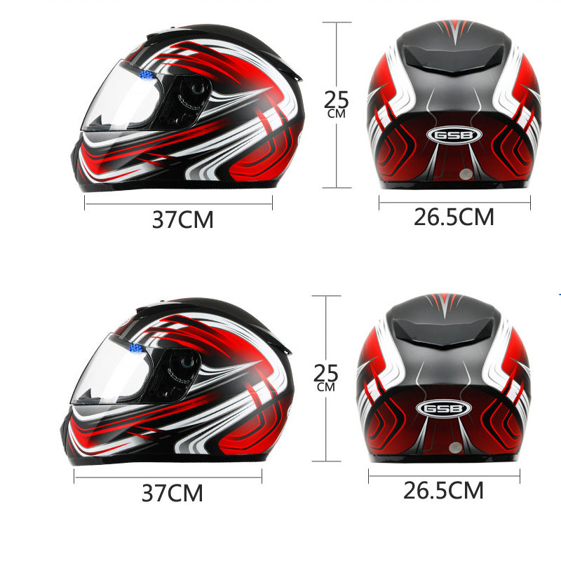 Casque de moto électrique Homme Casque plein visage