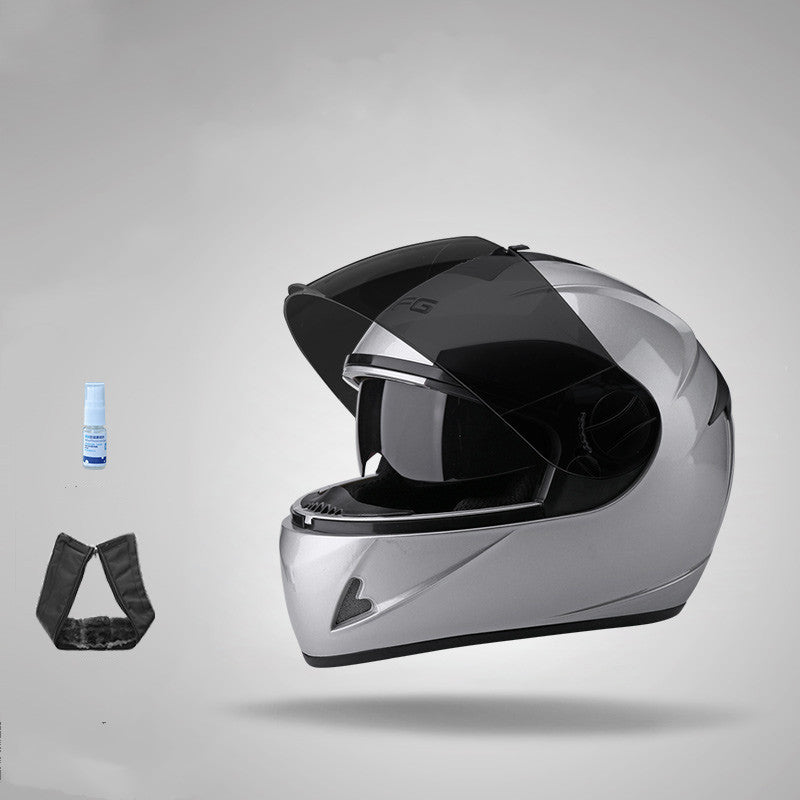 Batterie électrique Moto Casque Anti-Fog Casque plein visage