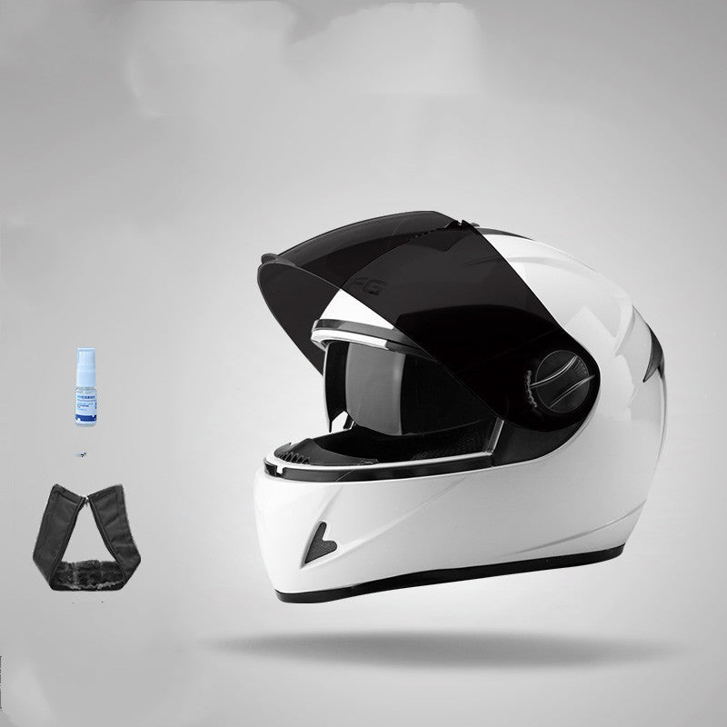 Batterie électrique Moto Casque Anti-Fog Casque plein visage