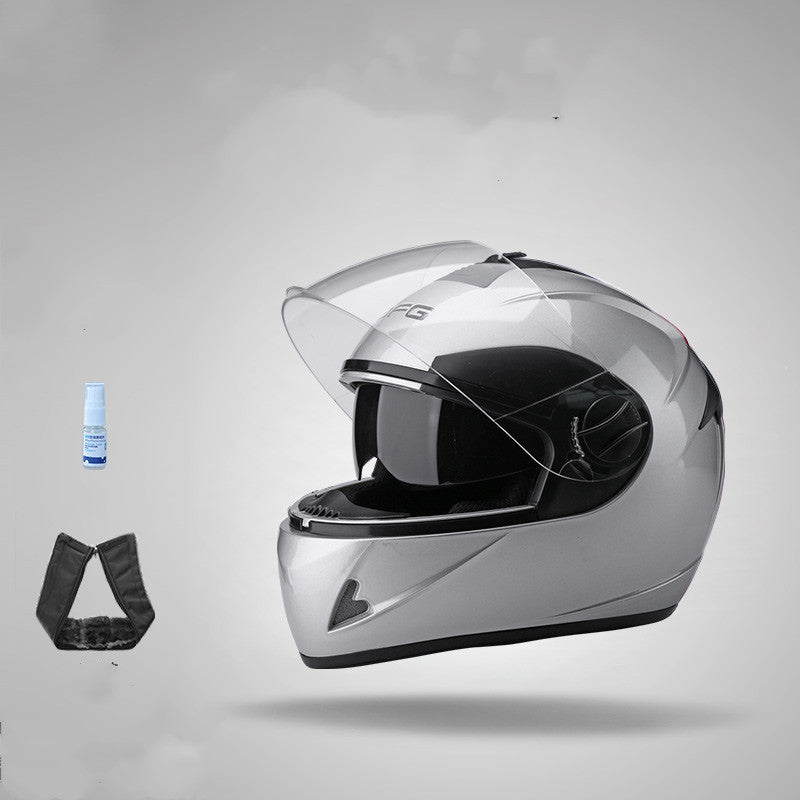 Batterie électrique Moto Casque Anti-Fog Casque plein visage