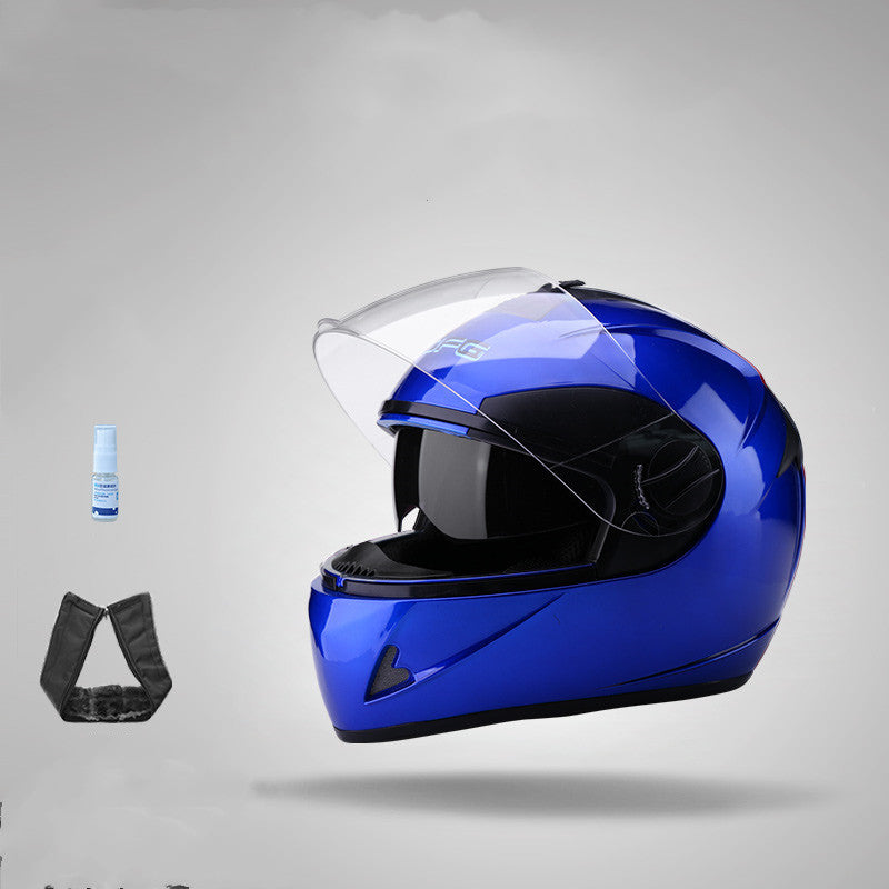 Batterie électrique Moto Casque Anti-Fog Casque plein visage