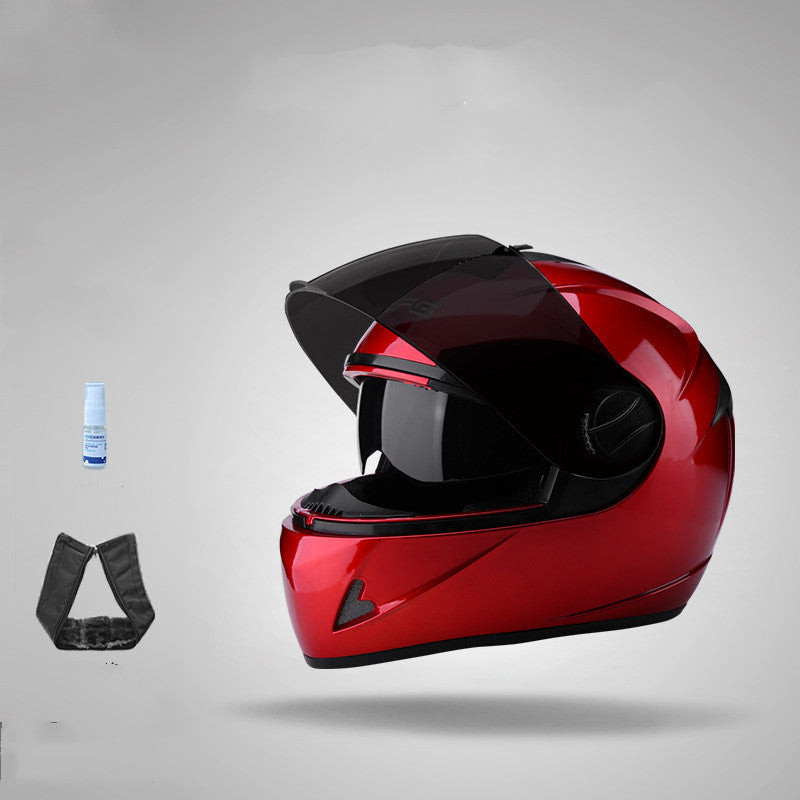 Batterie électrique Moto Casque Anti-Fog Casque plein visage