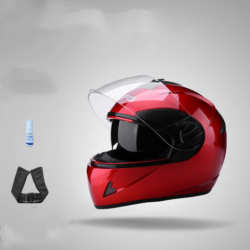 Batterie électrique Moto Casque Anti-Fog Casque plein visage