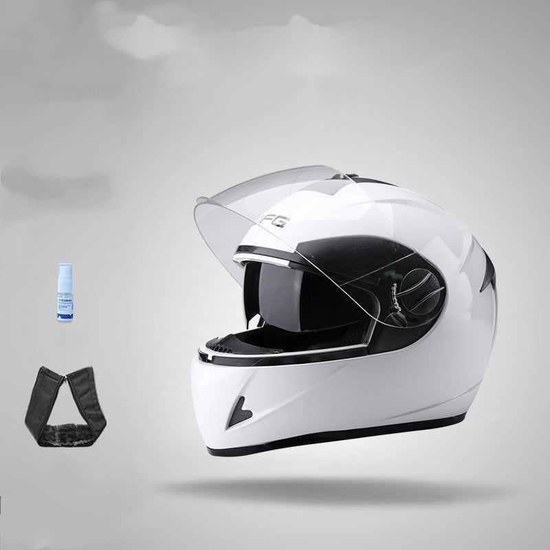 Batterie électrique Moto Casque Anti-Fog Casque plein visage