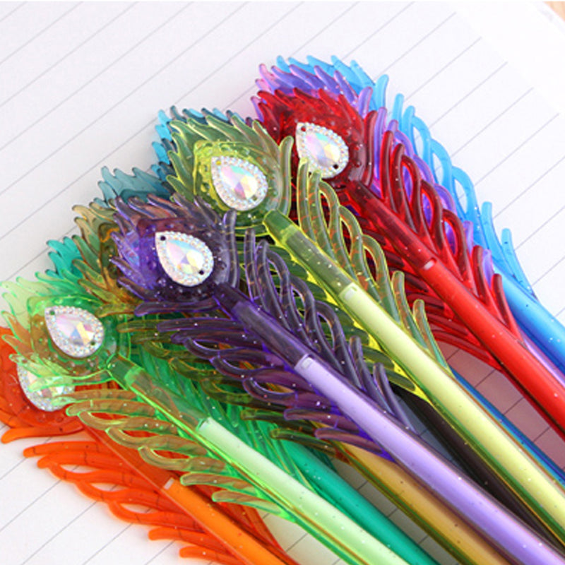 Feutre mignon Peacock Couleur Gel stylo avec renouvellement remplaçable