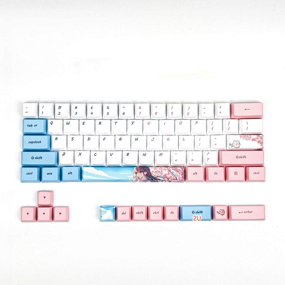 PBT Sublimation Keycap Animation Cartoon Compatible with GK61