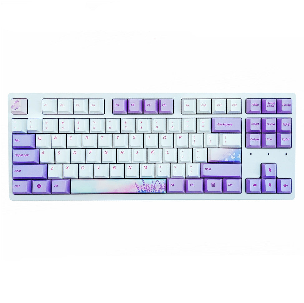 Keycap PBT Keycap Original Haute Sublimation Lavande Violet AKKO RK IKBC108 Clé
