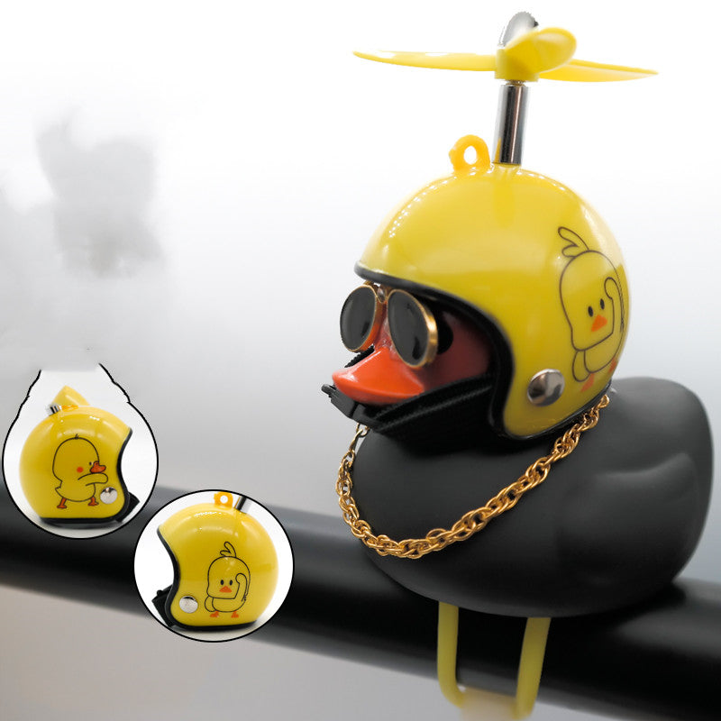 Petit véhicule électrique de canard jaune autopropulsé