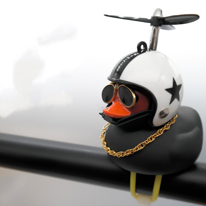 Petit véhicule électrique de canard jaune autopropulsé