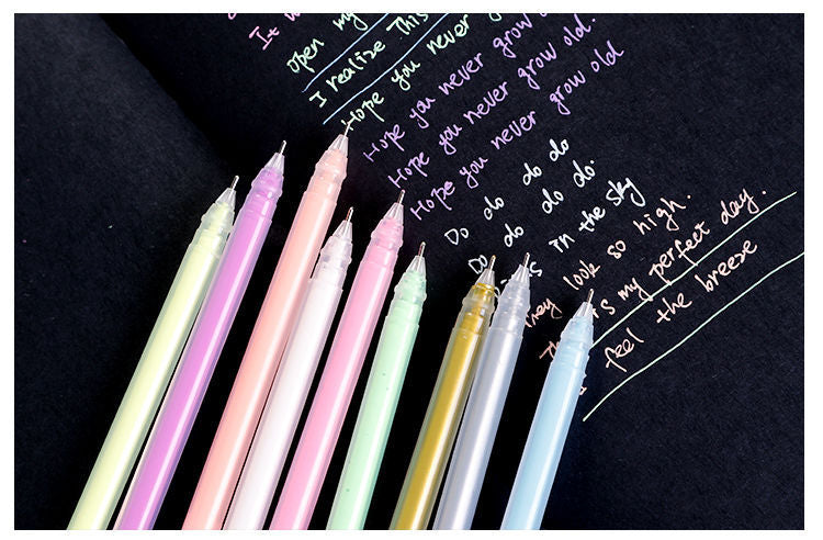 Highlighter stylo ensemble flashing stylo mignon coréen style surligné stylo couleur Gel