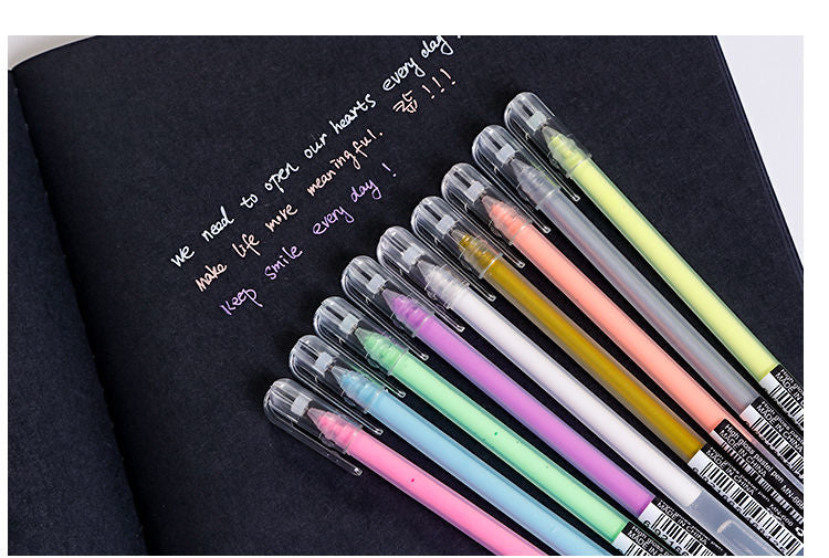 Highlighter stylo ensemble flashing stylo mignon coréen style surligné stylo couleur Gel