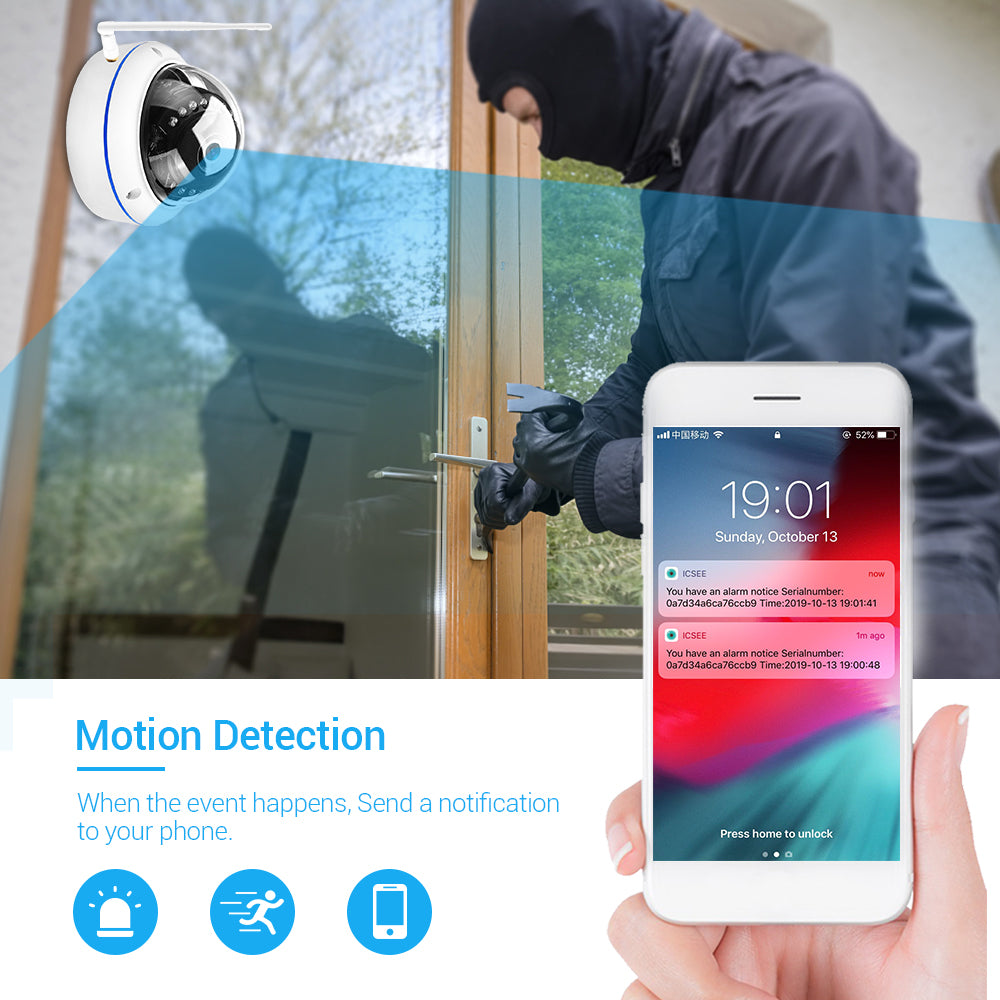 Carte réseau Wi-Fi Surveillance 5Mp Home Wireless Ap Hotspot Mobile Phone Monitoring