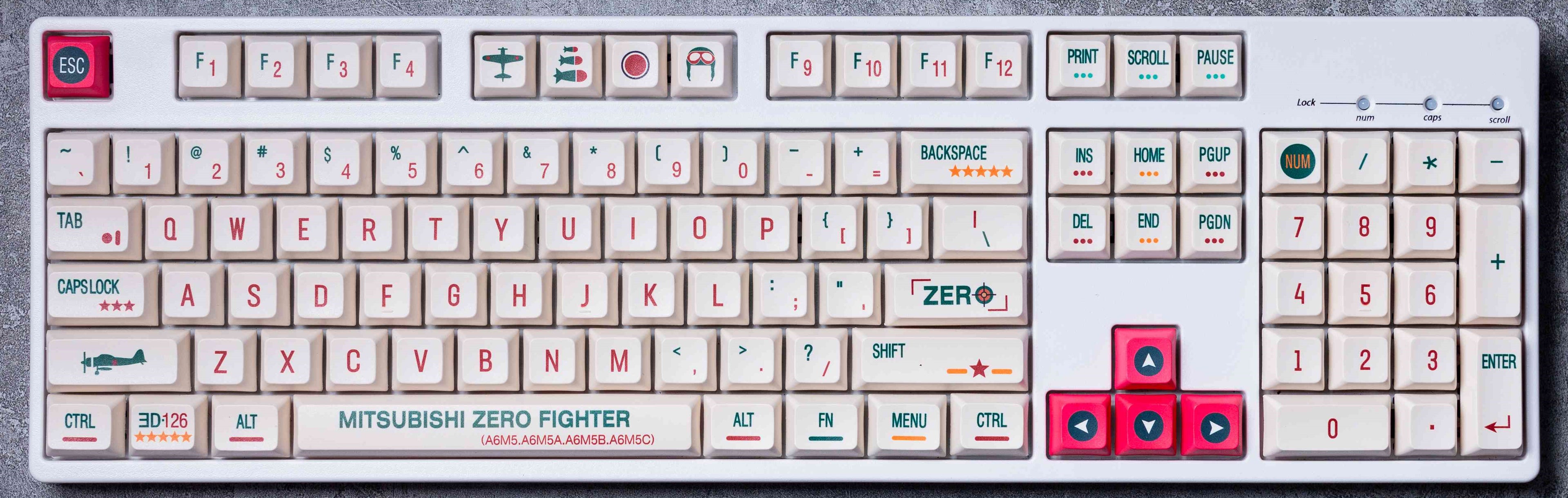 Creative petit ensemble complet de PBT Hot-lift Keycaps
