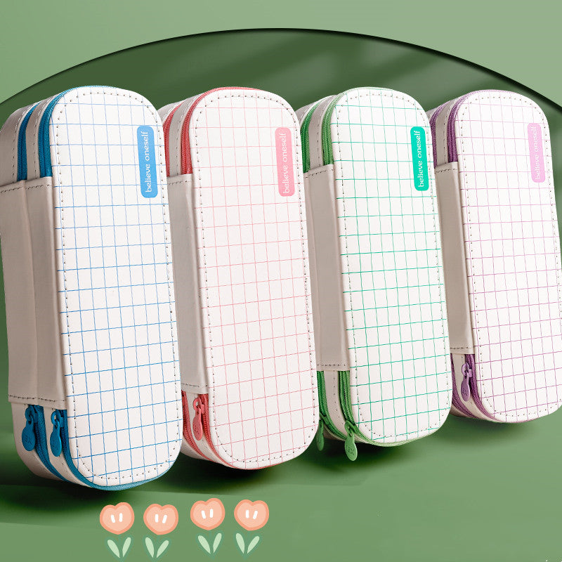 Couvercle mignon Couvercle simple Couvercle garçon papeterie Box Sac créatif multifonctionnel