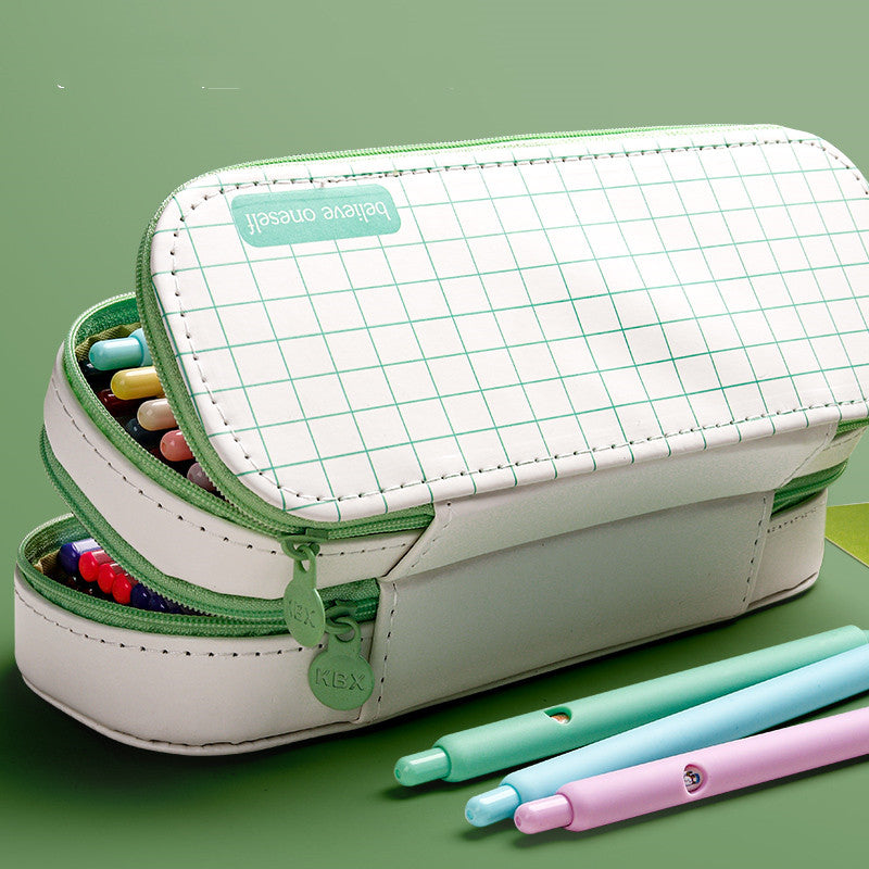 Couvercle mignon Couvercle simple Couvercle garçon papeterie Box Sac créatif multifonctionnel