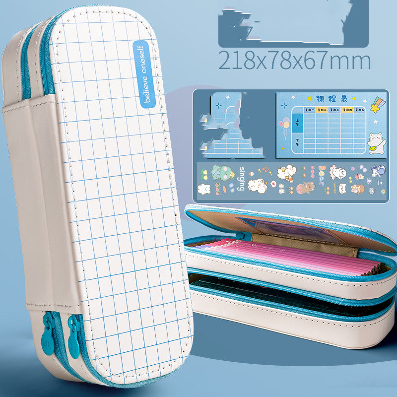 Couvercle mignon Couvercle simple Couvercle garçon papeterie Box Sac créatif multifonctionnel