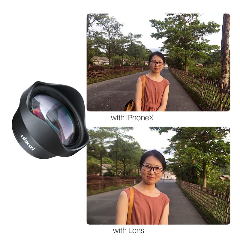 Ulanzi Wide-Angle Mobile Téléphone Lens Slr Caméra externe HK 4D Fisheye Lens