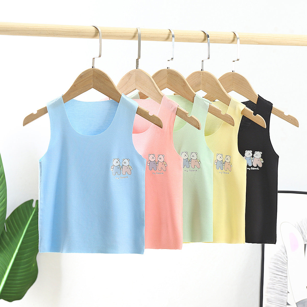 Chemise de bas de camisole sans os de Veste pour enfants Modal