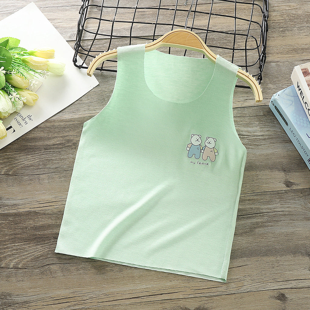 Chemise de bas de camisole sans os de Veste pour enfants Modal