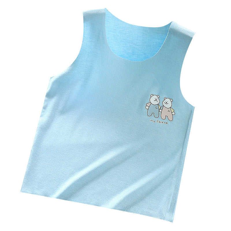 Chemise de bas de camisole sans os de Veste pour enfants Modal