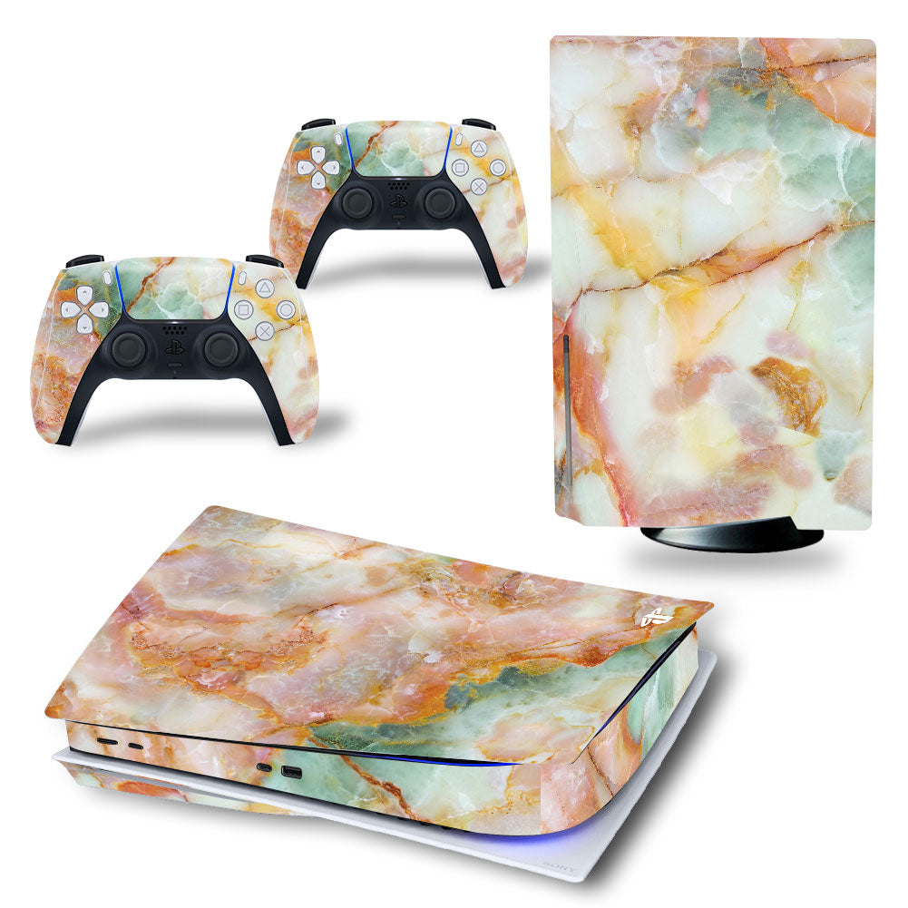 Stickers White Playstation 5 Décals de vinyle PS5 Skins Console contrôleurs