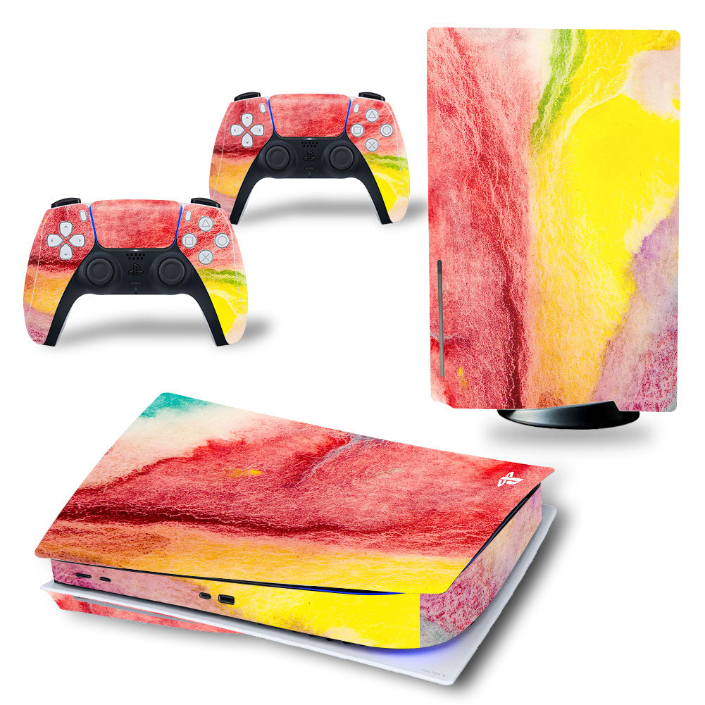 Stickers White Playstation 5 Décals de vinyle PS5 Skins Console contrôleurs