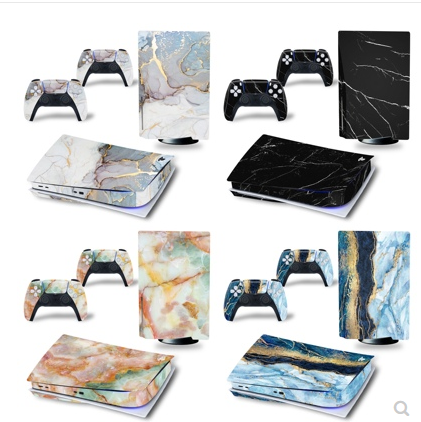 Stickers White Playstation 5 Décals de vinyle PS5 Skins Console contrôleurs