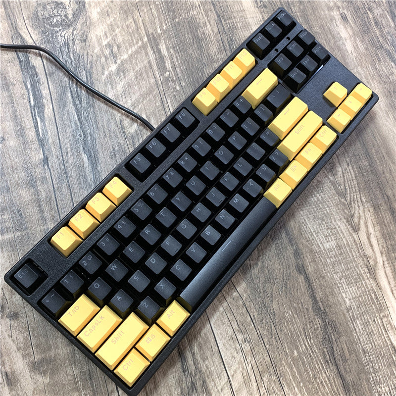 F-87 Clavier mécanique Type-C Ligne Isolée PBT blanche