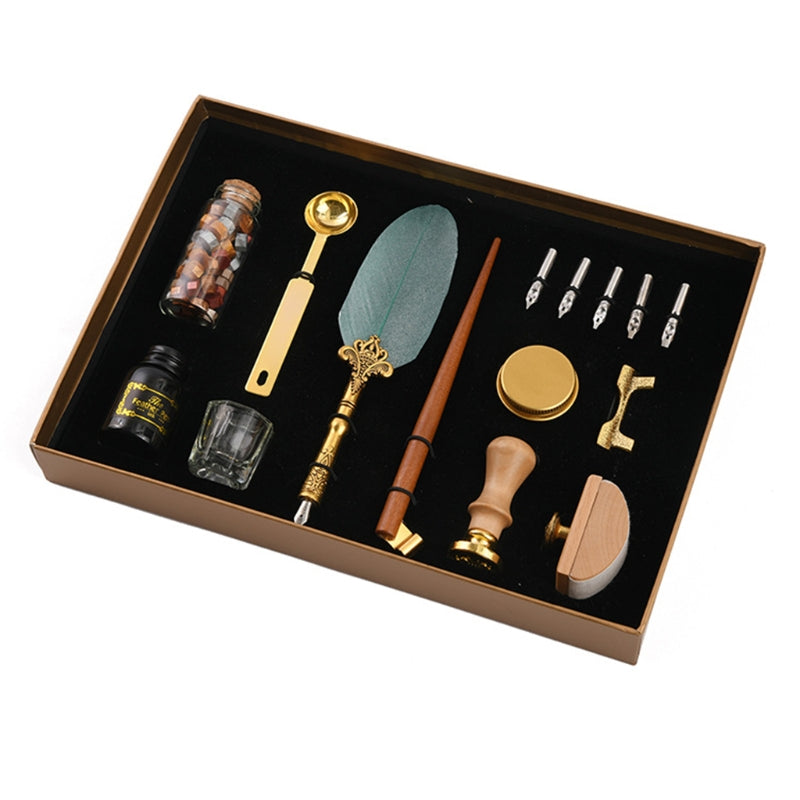 Set de Stylo Stylo Stylo à laque rétro à plumes trempées