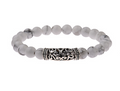 Chine Style modèle Accessoires cylindriques Alliage Couleur de plomb Pierre volcanique Pin blanc Sto