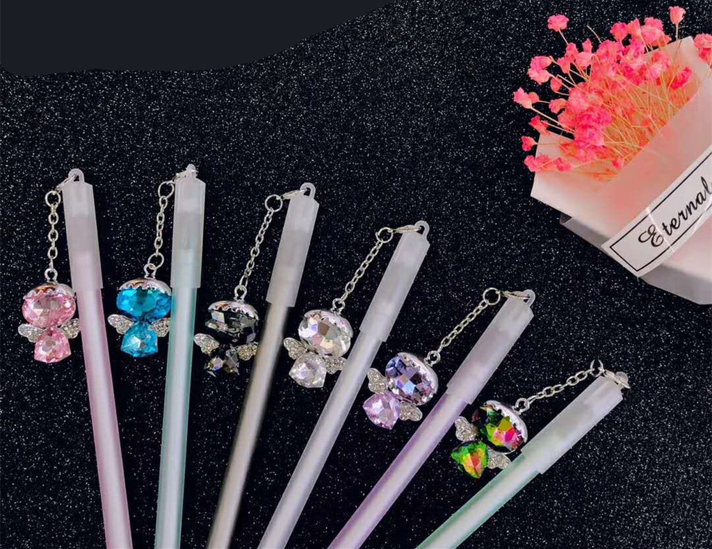 Stylo Gel Pendentif d'eau fille de petit ange