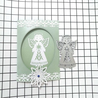 Angel Knife Mold Embossage Carte de salutation faisant la décoration