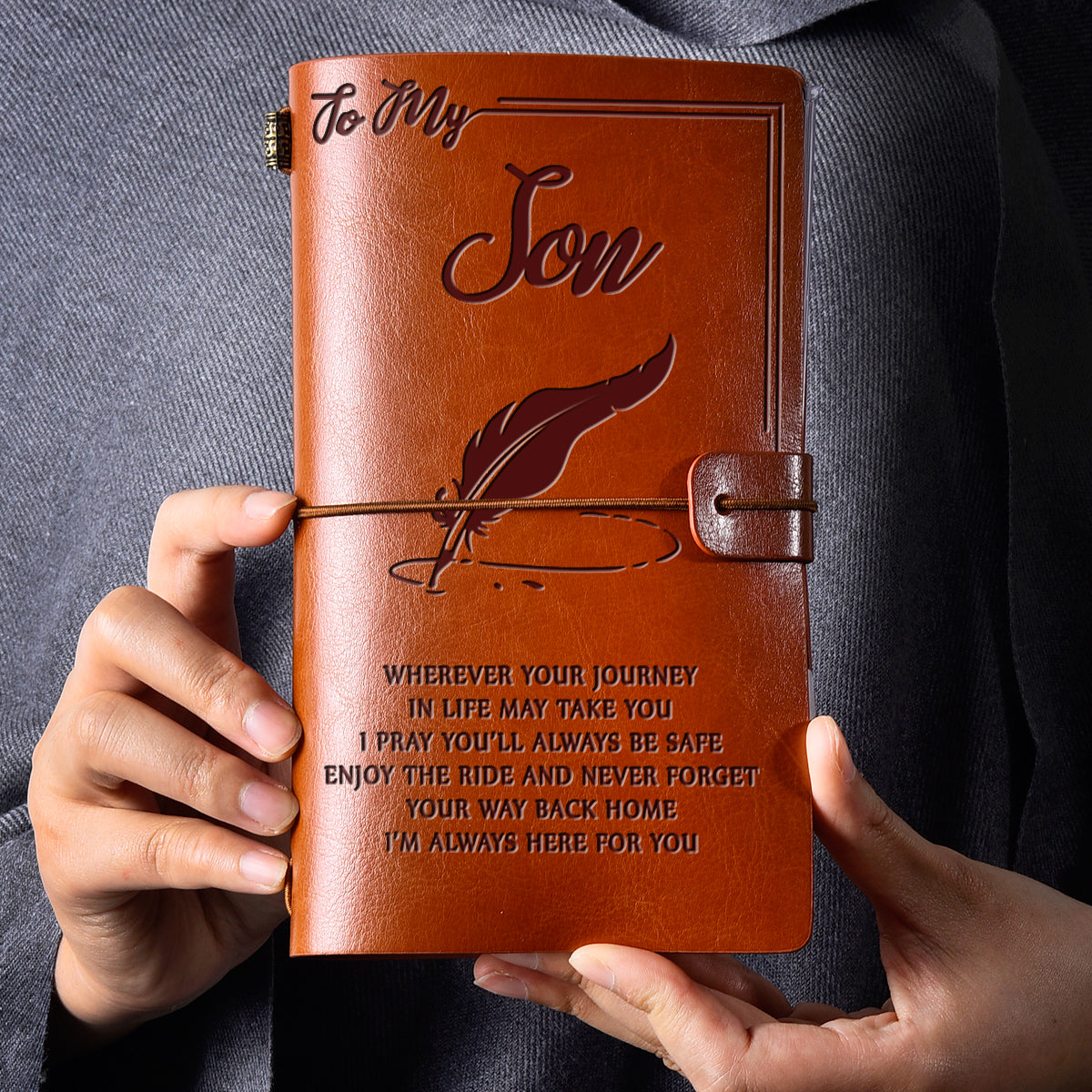 Livre de notes d'affaires en cuir