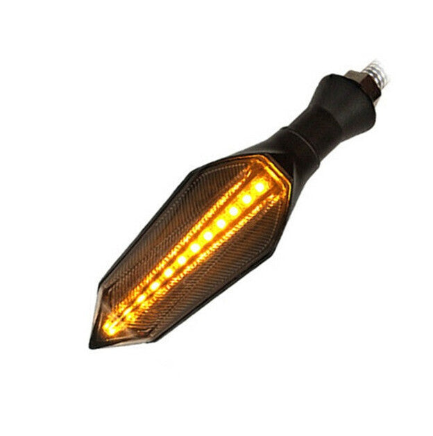 Motorcycle deux couleurs LED écoulement de l'eau Flèche Tour signal