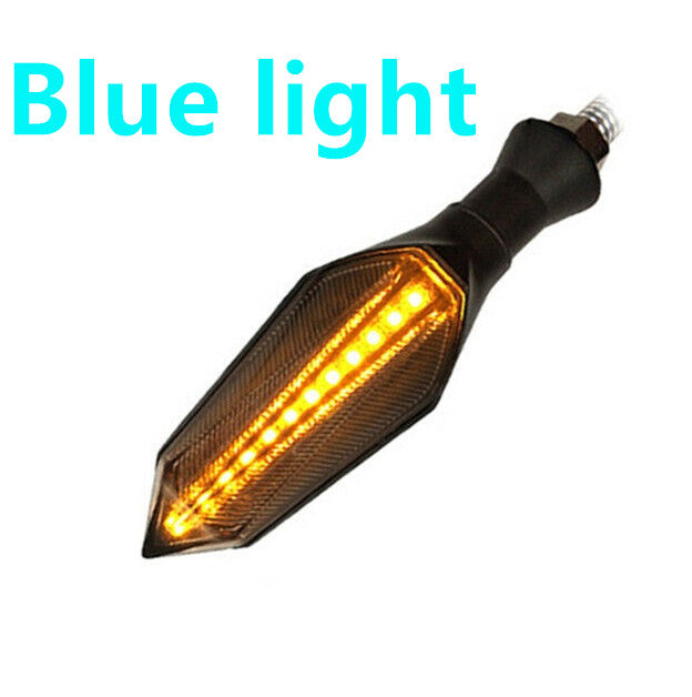 Motorcycle deux couleurs LED écoulement de l'eau Flèche Tour signal
