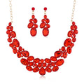 Collier ensemble collier boucles d'oreilles bijoux ensemble deux pièces
