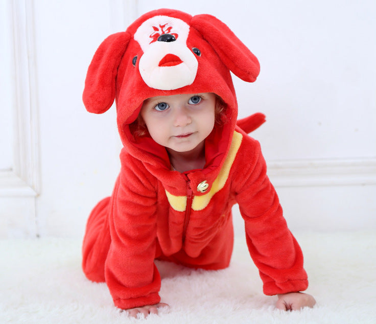 Dinosaure Cartoon Baby Outing Veste de coton animal enfant